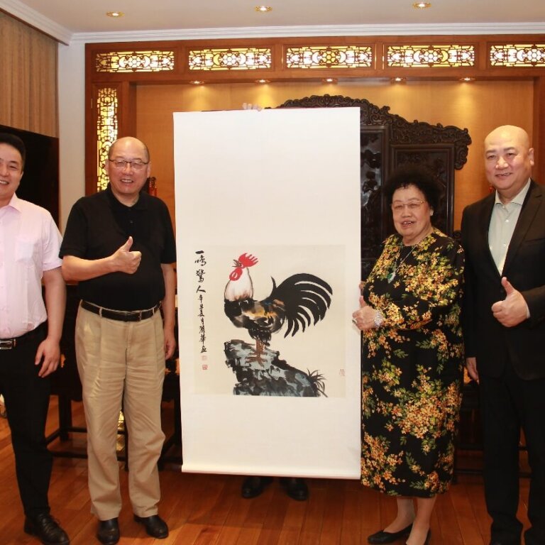 陈丽华主席与奥中文化交流协会会长常恺会面